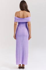 Micah Orchid Ladder Knit Maxi Dress