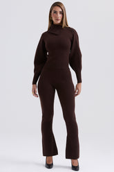 Nereida Chocolate Cashmere Blend Trousers
