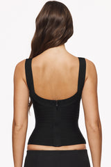 The OG Black Scoop Neck Bandage Top
