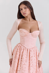 Duchess Ballerina Pink Lace Corset, Skirt and Bolero