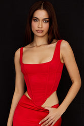 Edetta Scarlet Mesh Corset