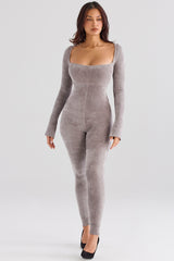 Isis Mink Heavy Chenille Loungewear Jumpsuit