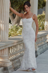 Naeva White Hand Beaded Embellished Bridal Gown