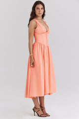Emmelina Sorbet Cotton Corset Sundress