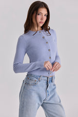 Signature Bluebell Cashmere + Merino Wool Cardigan
