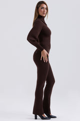Nereida Chocolate Cashmere Blend Trousers