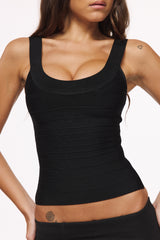 The OG Black Scoop Neck Bandage Top