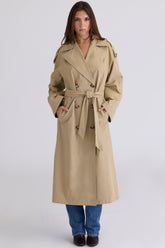 Marais Camel Belted Full Trench Coat