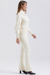 Nereida Cream Cashmere Blend Trousers