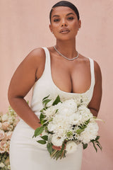 Estelle Ivory Satin Mermaid Bridal Gown - Limited Edition