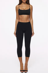 The Capri Black Bandage Pants
