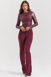 Lillie Wine Trousers
