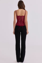 Chiara Black Straight Leg Trousers