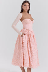 Duchess Ballerina Pink Lace Corset, Skirt and Bolero