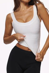 The OG True White Scoop Neck Bandage Top