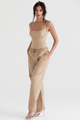 Luna Camel Cargo Trousers
