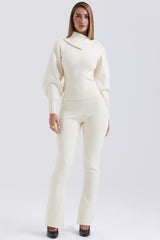 Adelita Cream Cashmere Blend Sweater