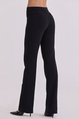 Chiara Black Straight Leg Trousers