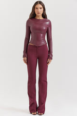 Lillie Wine Trousers