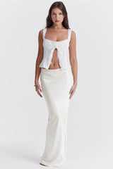 Juana White Broderie Anglaise Top