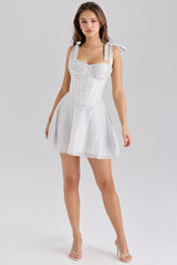 Ariella Chiffon Dot Print Mini Dress