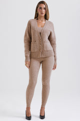 Alara Barley Chunky Natural Wool Cardigan