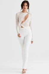 Laurel Ivory High Waisted Trousers