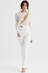 Laurel Ivory High Waisted Trousers