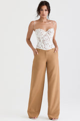 Cameron Caramel Relaxed Tailored Trousers