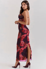 Nalini Romantic Floral Maxi Dress