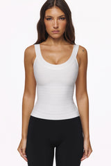 The OG True White Scoop Neck Bandage Top