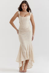 Cesca Vintage Cream Floral Maxi Dress
