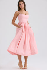 Lolita Rose Pink Cotton Corset Sundress