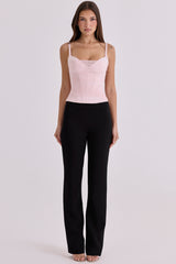 Lini Pink Mesh Corset Top