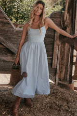 Lolita Soft Blue Corset Sundress