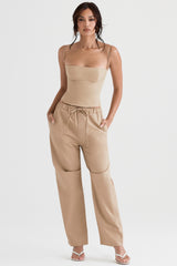 Luna Camel Cargo Trousers