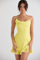 Rossella Buttercup Ruffle Mini Dress