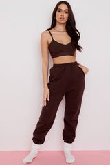 Sky Chocolate Fleece Back Jogging Trouser