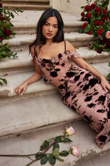 Graciela Dusty Pink Devore Top