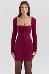 Selene Berry Bodycon Mini Dress