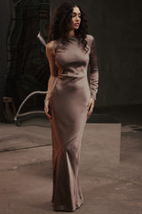 Catiana Smoke One Sleeve Maxi Dress