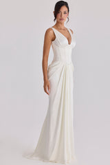 Arianna Ivory Satin Corset Bridal Gown
