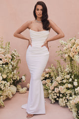 Esmee Ivory Draped Strapless Bridal Gown - Limited Edition
