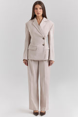 Hudson Beige Hourglass Blazer