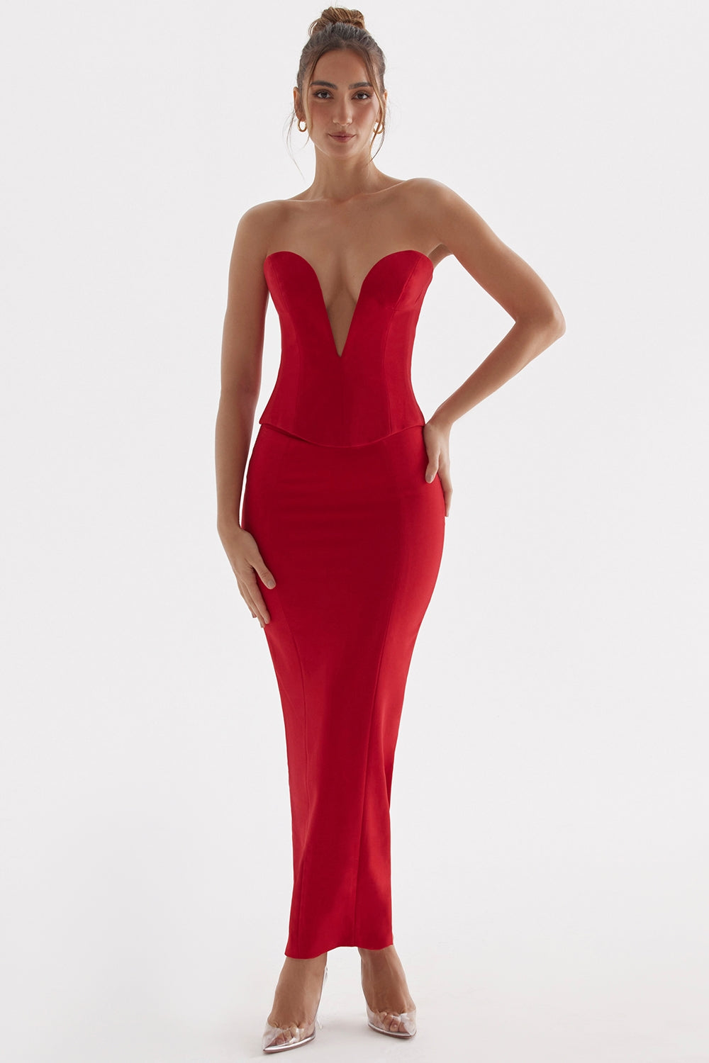 Nayara Red Rose Maxi Skirt