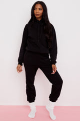 Halo Ink Cotton Fleece-Back Oversized Hoodie
