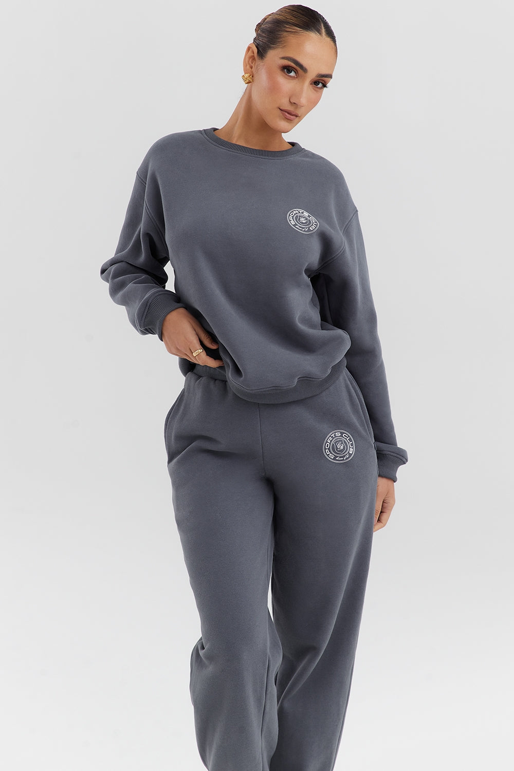 Haze Slate Crew Neck Sweatshirt