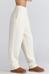 Geena Ivory Wool Boucle Knit Trousers