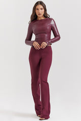 Lillie Wine Trousers