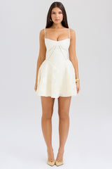 Serenita Vintage Cream Floral Mini Dress